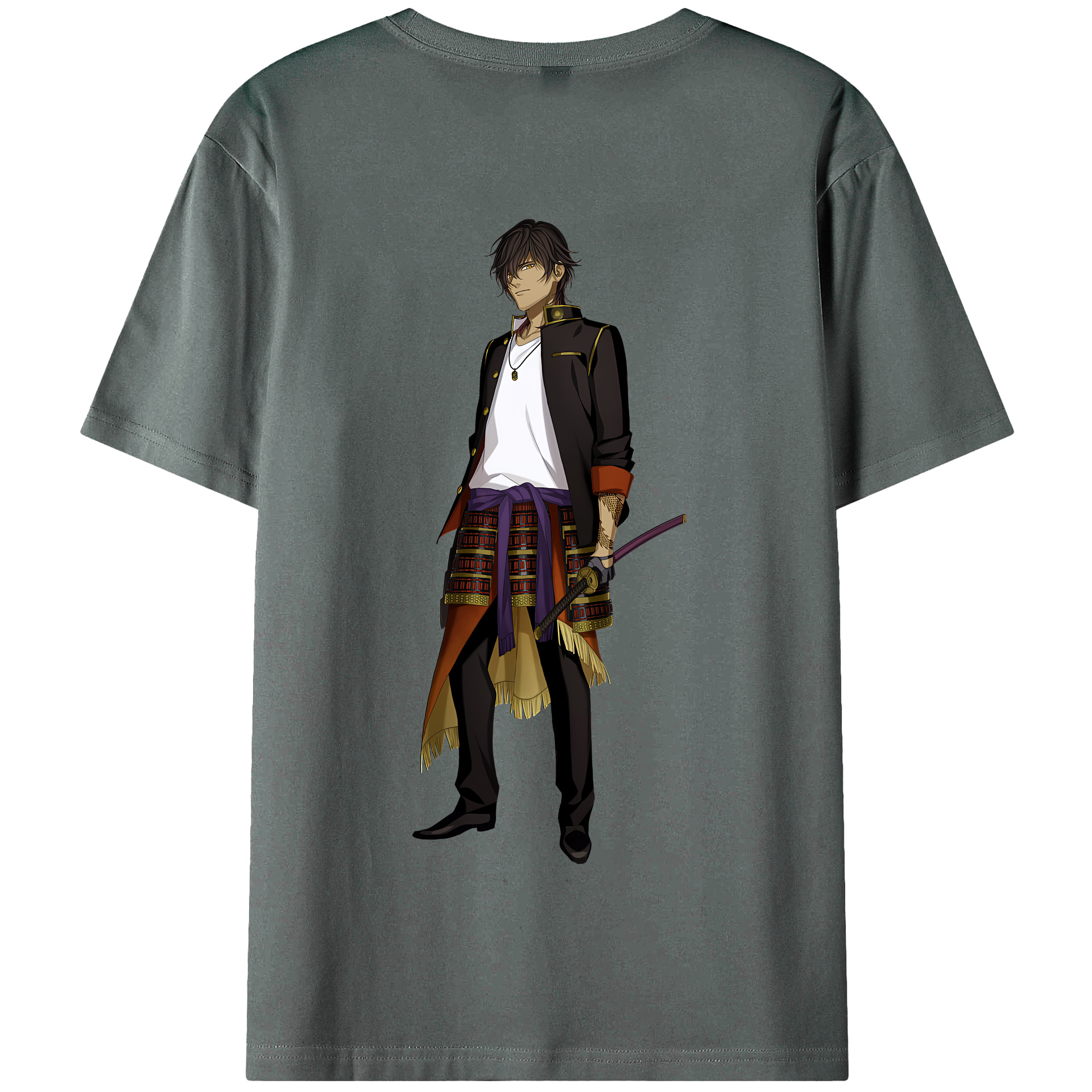 （画像用） 刀剣乱舞 Touken Ranbu 綿100％半袖Tシャツ（背面プリント）